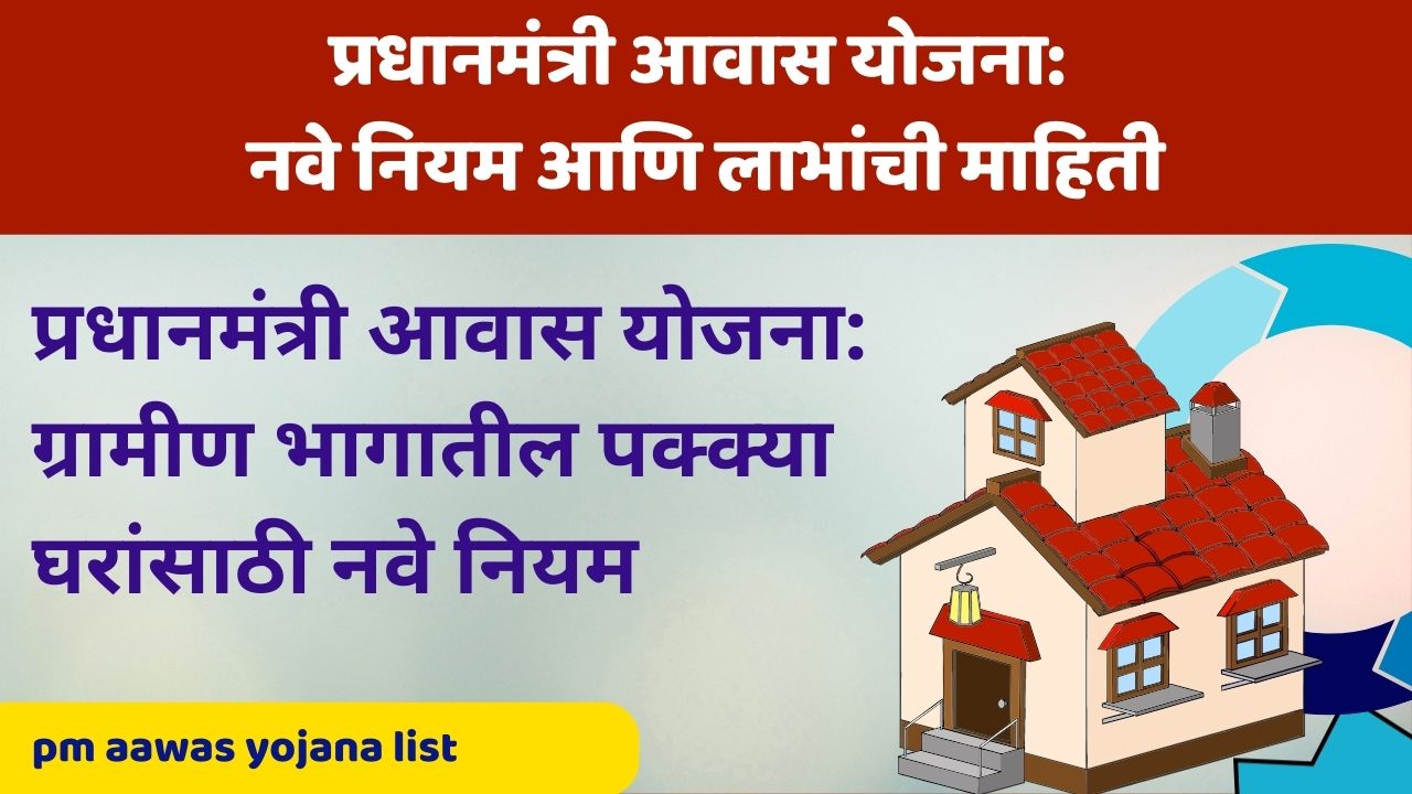 प्रधानमंत्री आवास योजना: नवे नियम आणि लाभांची माहिती | pm aawas yojana list